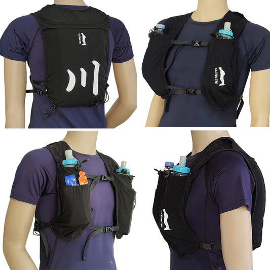 ULTRA-TRI Lightweight Hydration Running Vest Waterproof Trail Running Backpack 6L