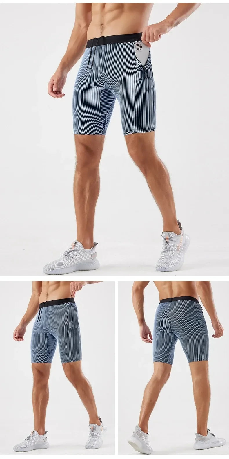 Men’s Compression Running Shorts — With Pockets