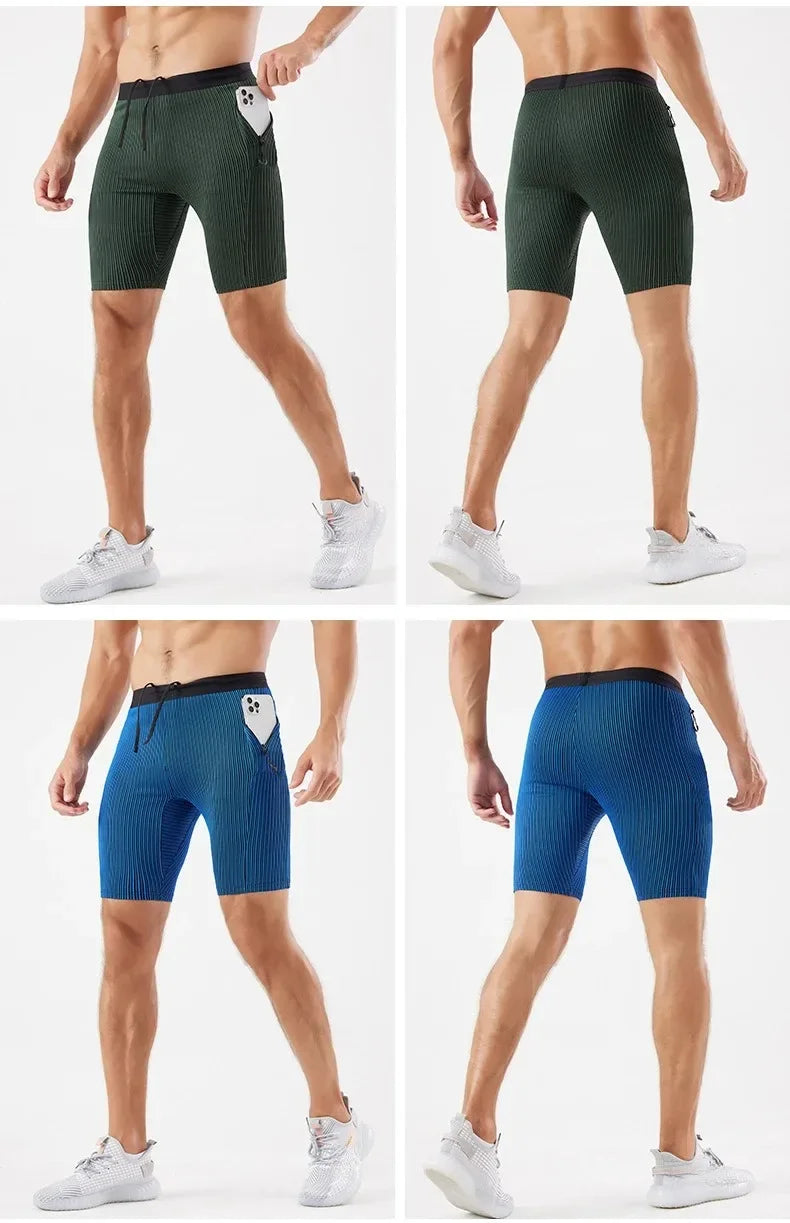 Men’s Compression Running Shorts — With Pockets