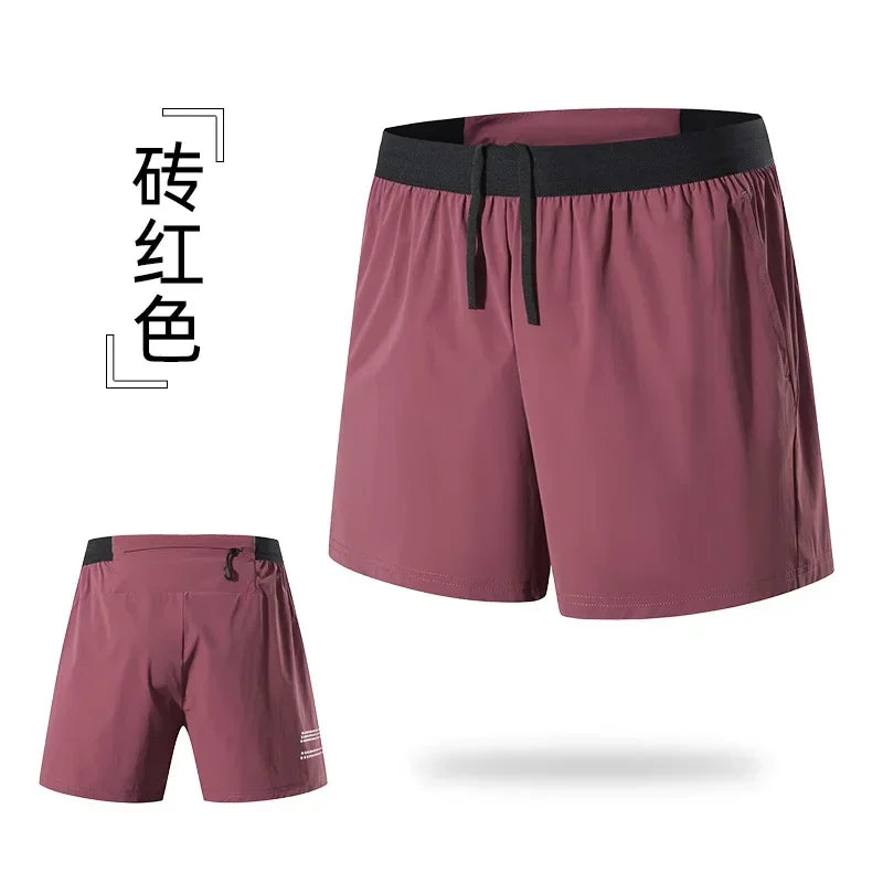 Men’s Double-Layer Running Shorts — Pockets & Gym Ready