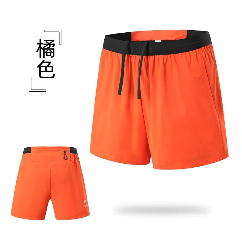 Men’s Double-Layer Running Shorts — Pockets & Gym Ready