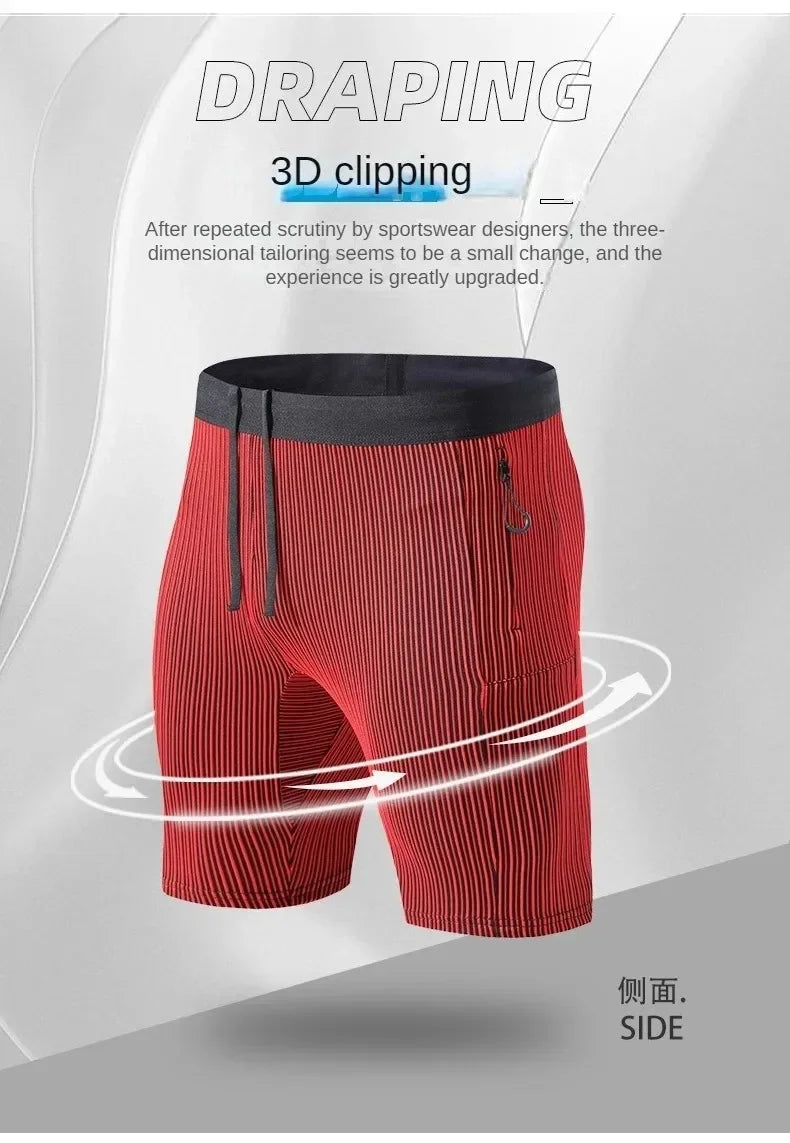 Men’s Compression Running Shorts — With Pockets