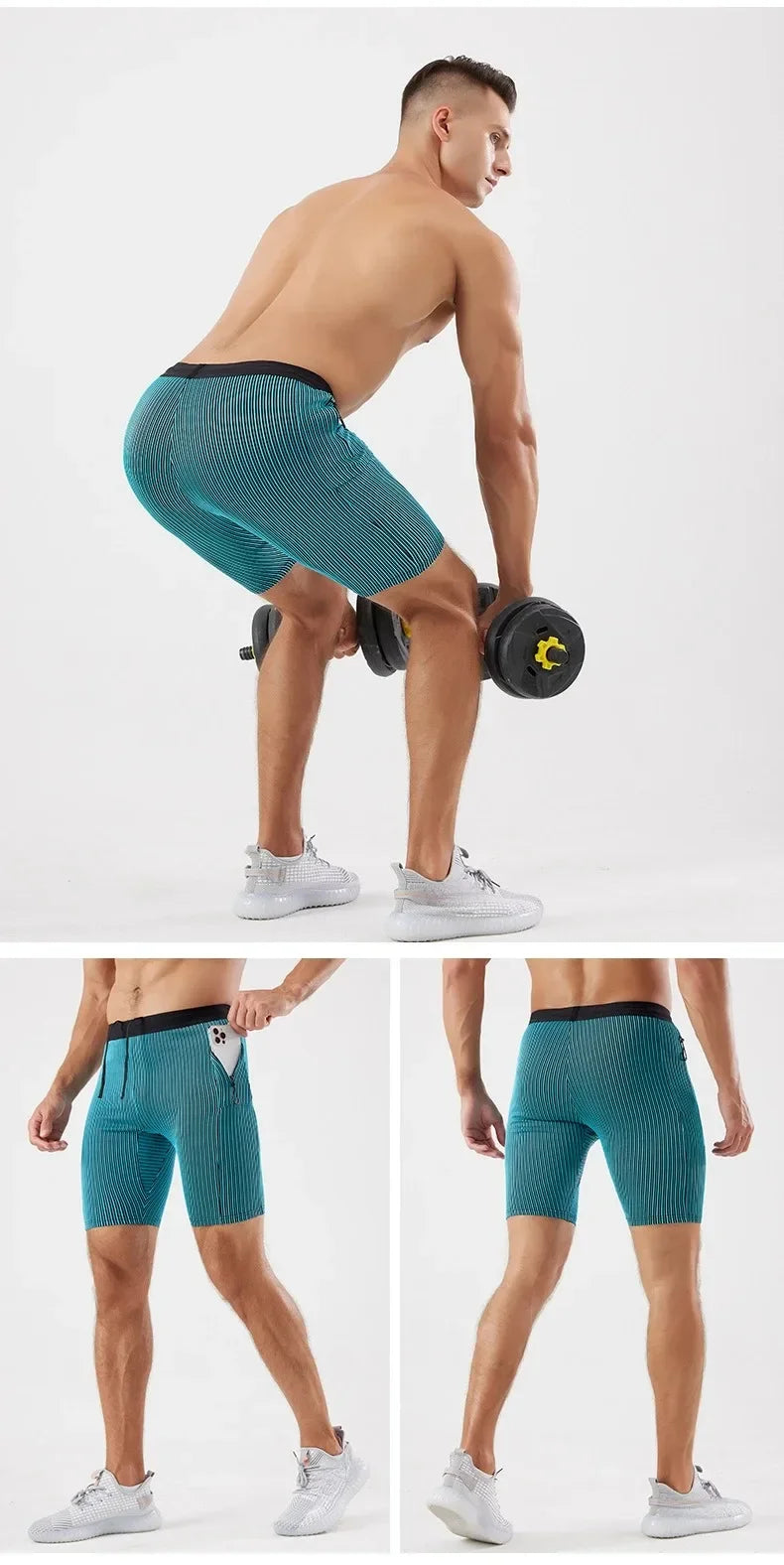 Men’s Compression Running Shorts — With Pockets