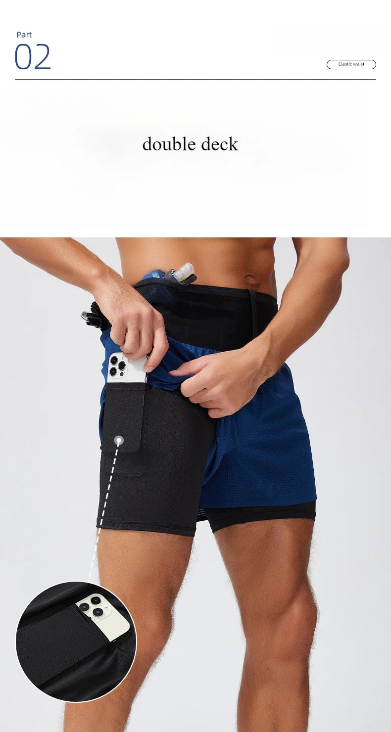 Lightweight Running Shorts with Waist Pockets