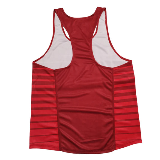 🔵 Men's Ultra-Light Running Vest – Black/Blue Fade