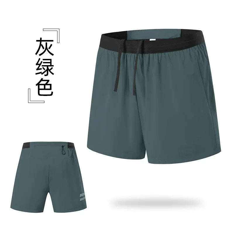 Men’s Double-Layer Running Shorts — Pockets & Gym Ready