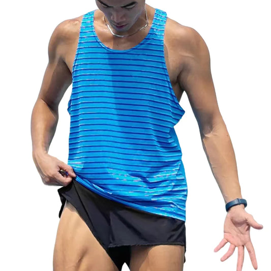 🟦 Pace & Flow Running Vest – Ultra-Light Quick-Dry (Gradient Blue)