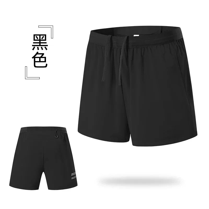 Men’s Double-Layer Running Shorts — Pockets & Gym Ready
