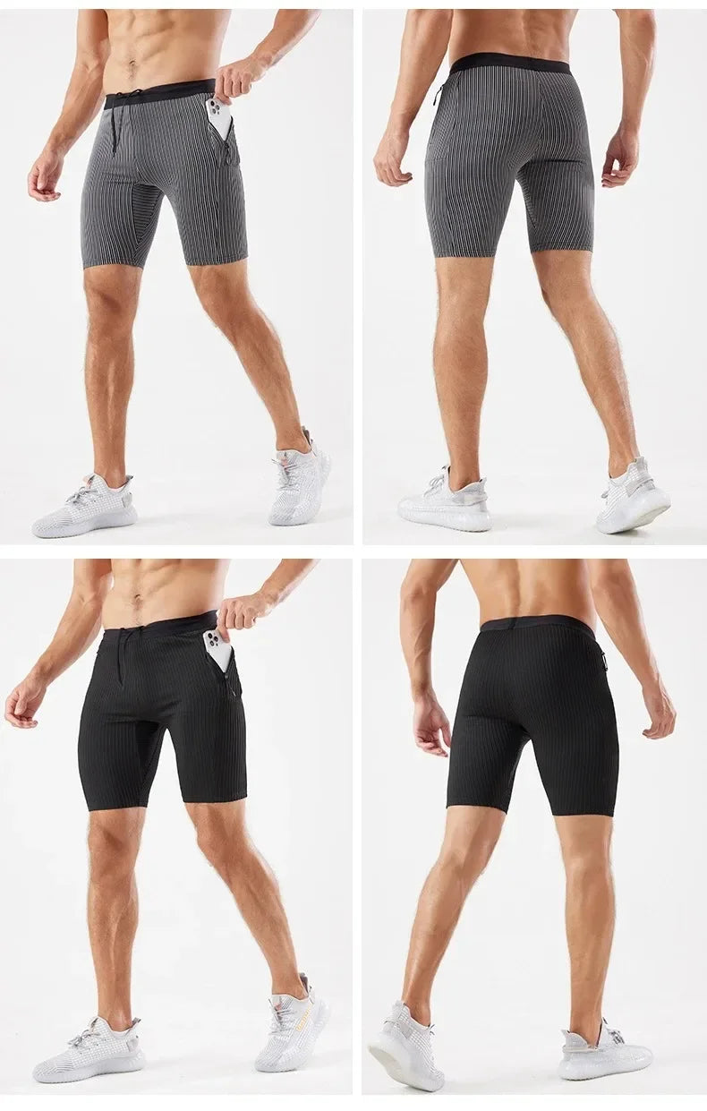 Men’s Compression Running Shorts — With Pockets