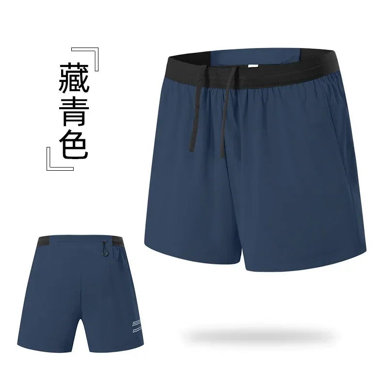 Men’s Double-Layer Running Shorts — Pockets & Gym Ready