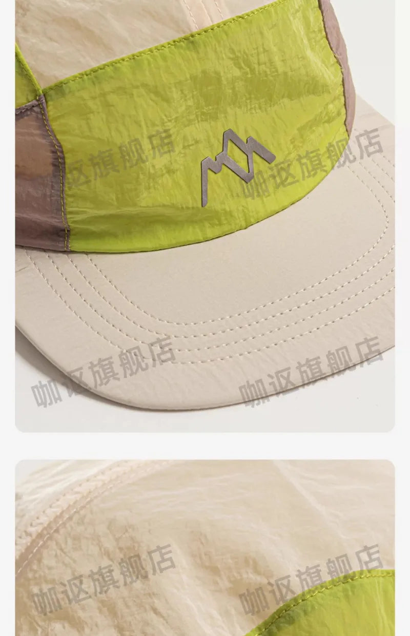 New Lightweight Thin 5-panel Baseball Caps for Women Summer Outdoor Leisure Sunscreen Quick-drying Camping Hats for Men