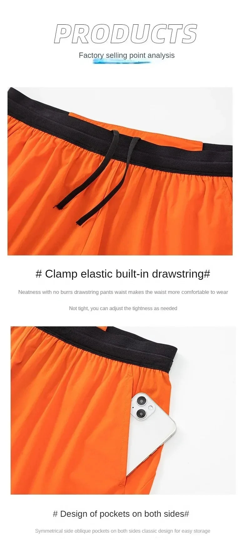 Men’s Double-Layer Running Shorts — Pockets & Gym Ready