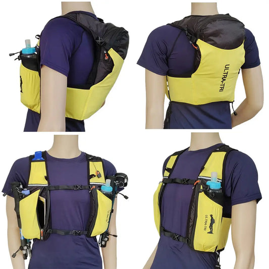 ULTRA-TRI Trail Running Hydration Vest Lightweight Outdoor Sports Backpack Hiking Cylcing12L