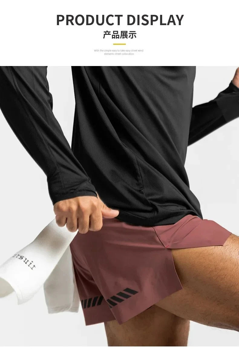 Men’s Quick-Dry Sports Shorts — Stretch Fit with Pockets