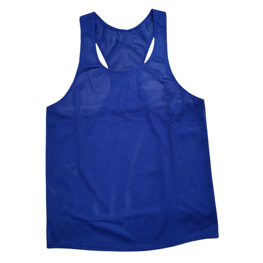 🤍 Pace & Flow Running Vest – White Mesh Quick-Dry