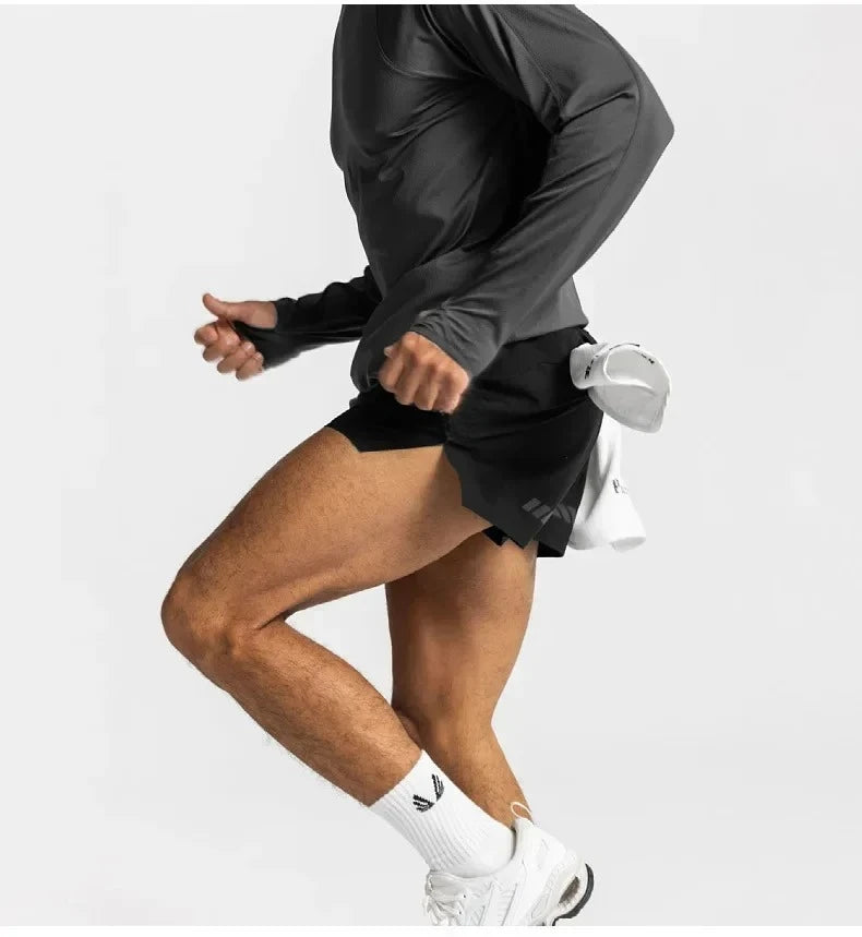 Men’s Quick-Dry Sports Shorts — Stretch Fit with Pockets