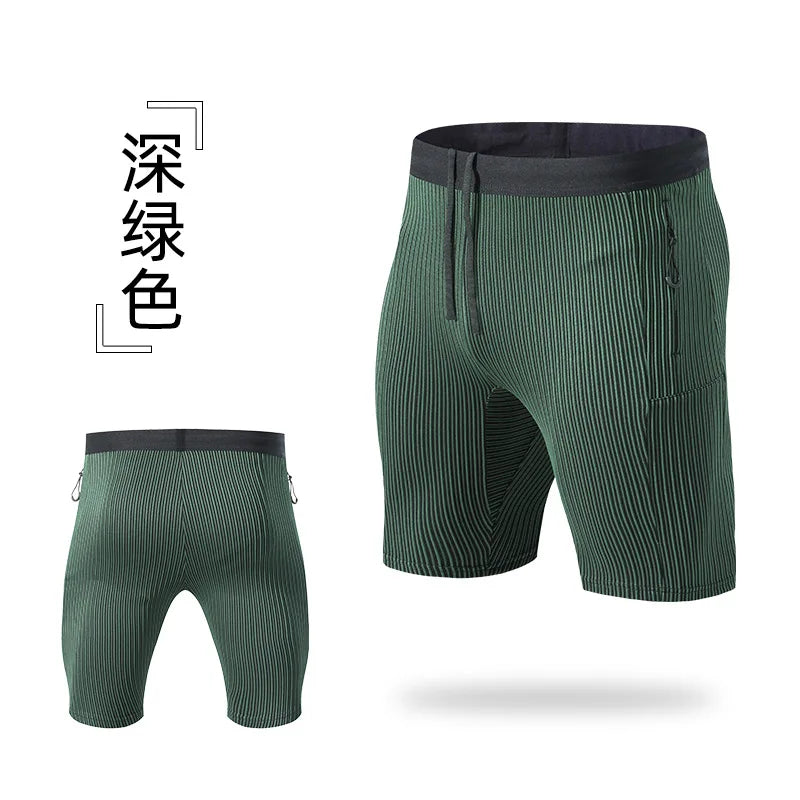 Men’s Compression Running Shorts — With Pockets