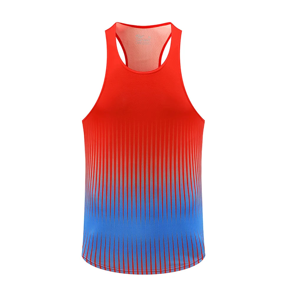 💗 Pace & Flow Running Vest – Aqua Pink Gradient