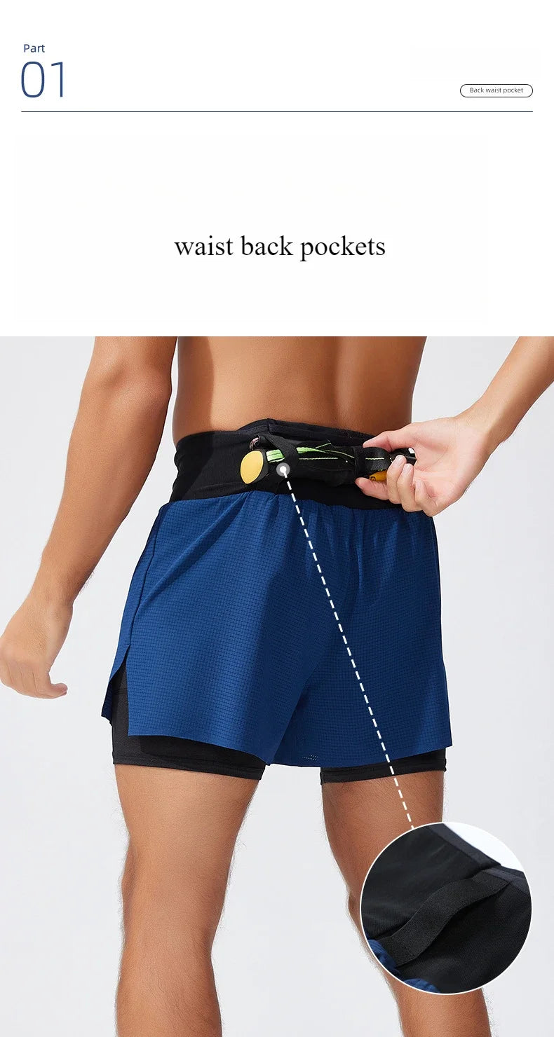Lightweight Running Shorts with Waist Pockets