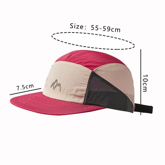 Summer Quick-drying Baseball Cap for Men and Women 5-panel Street Trend Versatile Japanese Retro Sun Protection Hiking Hat