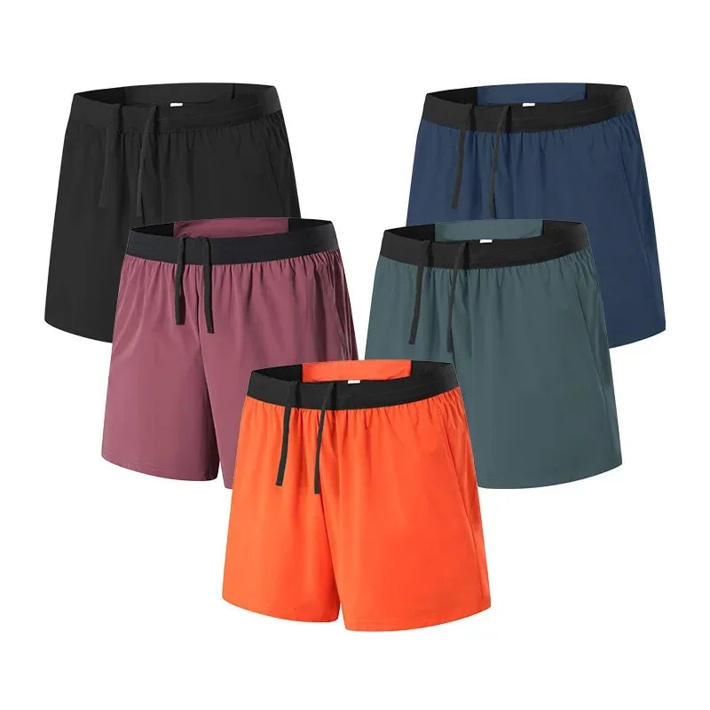 Men’s Double-Layer Running Shorts — Pockets & Gym Ready