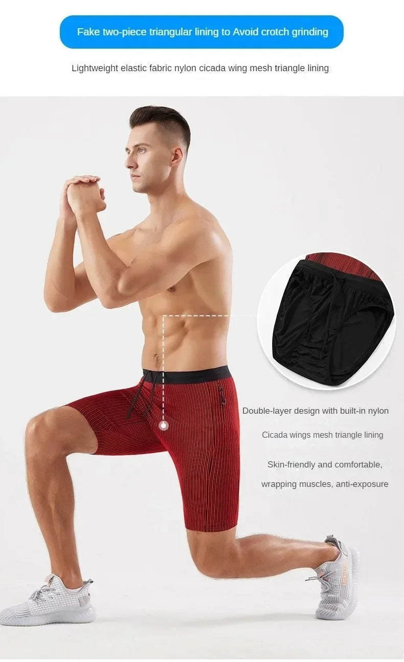 Men’s Compression Running Shorts — With Pockets