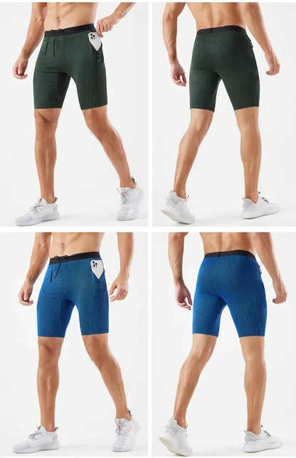 Men’s Compression Running Shorts — With Pockets