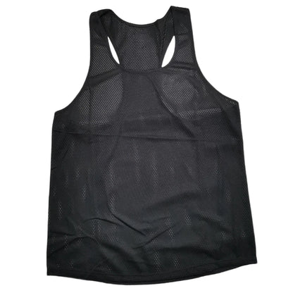 🤍 Pace & Flow Running Vest – White Mesh Quick-Dry