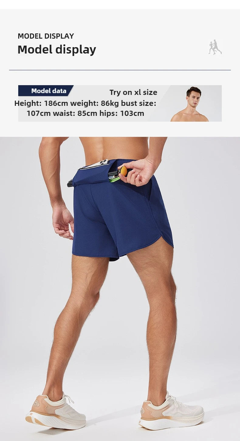 Men’s Quick-Dry Running & Training Shorts — Lightweight, Breathable