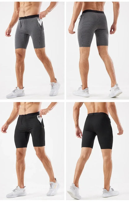 Men’s Compression Running Shorts — With Pockets
