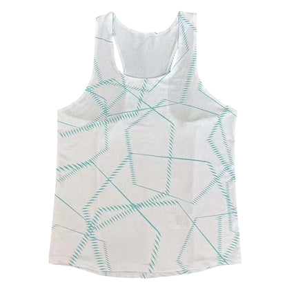 🔴 Men's Ultra-Light Running Vest – Red Voltage Pattern