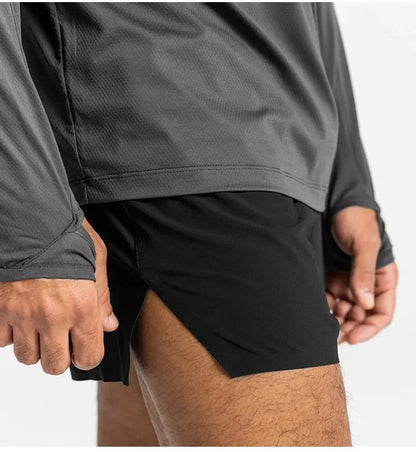 Men’s Quick-Dry Sports Shorts — Stretch Fit with Pockets