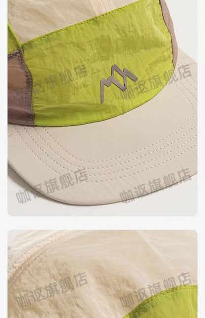 New Lightweight Thin 5-panel Baseball Caps for Women Summer Outdoor Leisure Sunscreen Quick-drying Camping Hats for Men