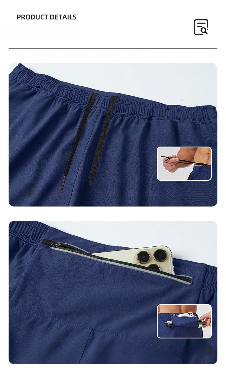 Men’s Quick-Dry Running & Training Shorts — Lightweight, Breathable