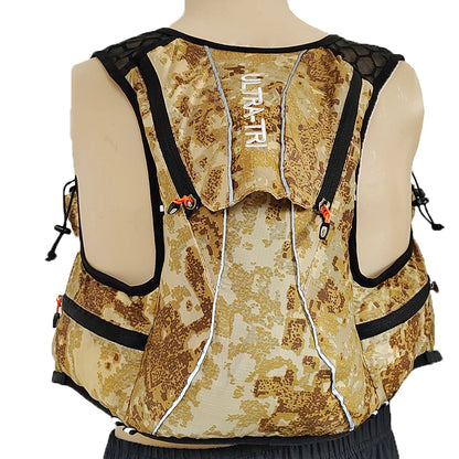 ULTRA-TRI Lightweight Running Backpack Camouflage Hydration Packs Hiking Cycling Jogging