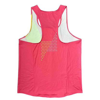 🔴 Men's Ultra-Light Running Vest – Red Voltage Pattern