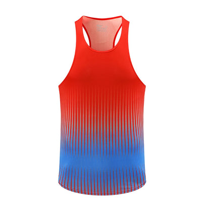 💗 Pace & Flow Running Vest – Aqua Pink Gradient