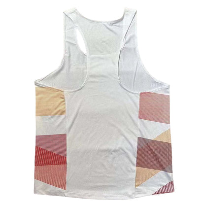 🟦 Pace & Flow Men’s Running Vest – Ultra-Light Quick-Dry Singlet Red/Blue