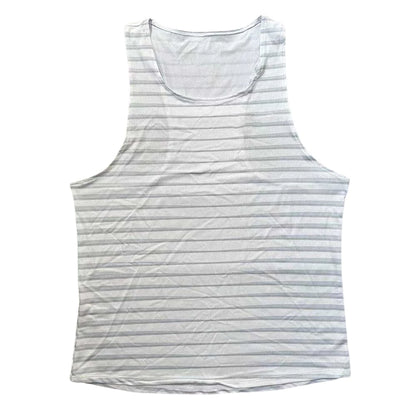 🔴 Pace & Flow Running Vest – Red & Blue Stripe