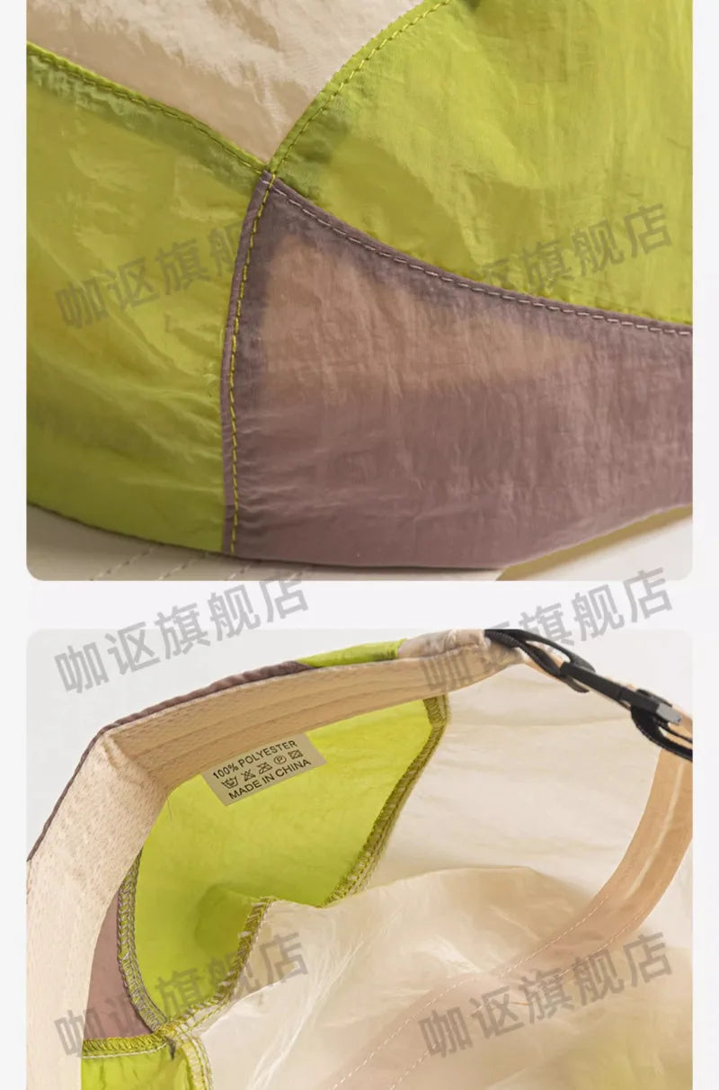 New Lightweight Thin 5-panel Baseball Caps for Women Summer Outdoor Leisure Sunscreen Quick-drying Camping Hats for Men