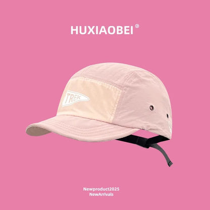 New Color Matching Printed Short Brim Quick-drying Hat for Men and Women Summer Versatile Cover Soft Top Adjustable Baseball Cap