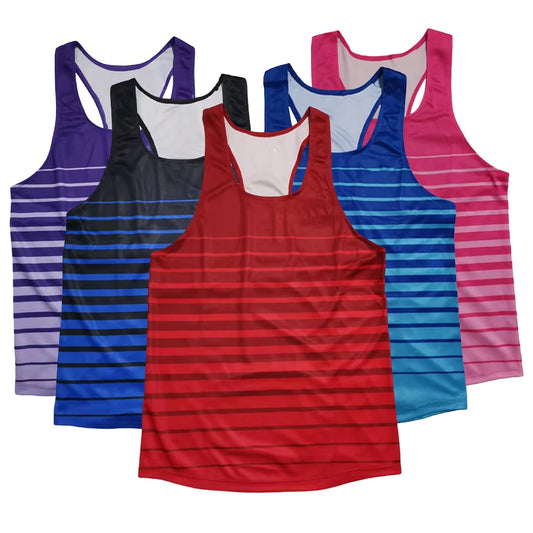 🔵 Men's Ultra-Light Running Vest – Black/Blue Fade